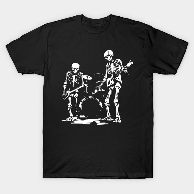 skeletons rock n roll T-Shirt by lkn